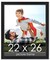 22x26 Decor Picture Frame with UV-Resistant Acrylic & Acid Free Backing, Available in 2 Finishes - Black and Brown